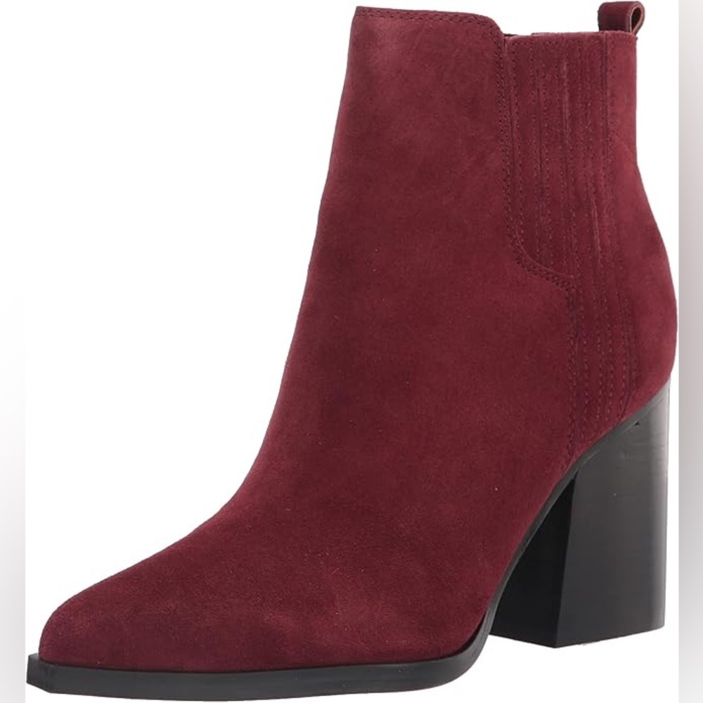 Marc Fisher Women's Matter Ankle sued Boot size 8.5 M new 
Burgundy Ankle Boots